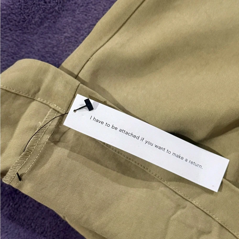 Reformation Olive Twill Wide Leg Pants - Picture 6 of 7